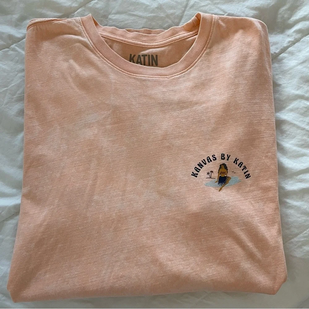 Kanvas By Katin Cherry Blossom Mineral Long Sleeve T-Shirt Size XL Hula Girl - Picture 5 of 6